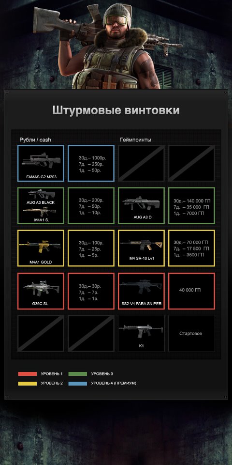 ШТУРМОВЫЕ ВИНТОВКИ - Point Blank